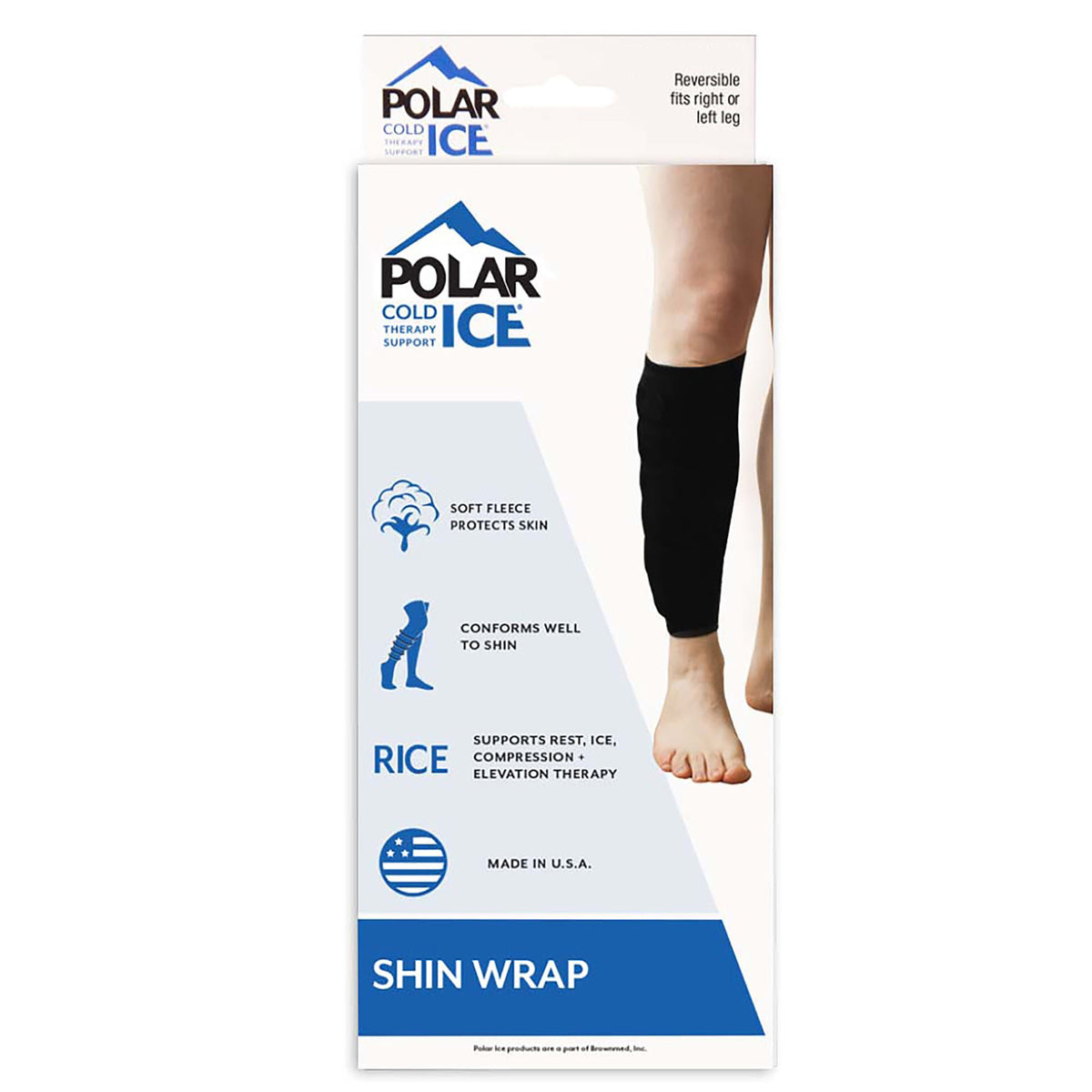 Polar Ice® Cold Pack With Wrap For Shin, 5 X 12 Inch, 1/Ea