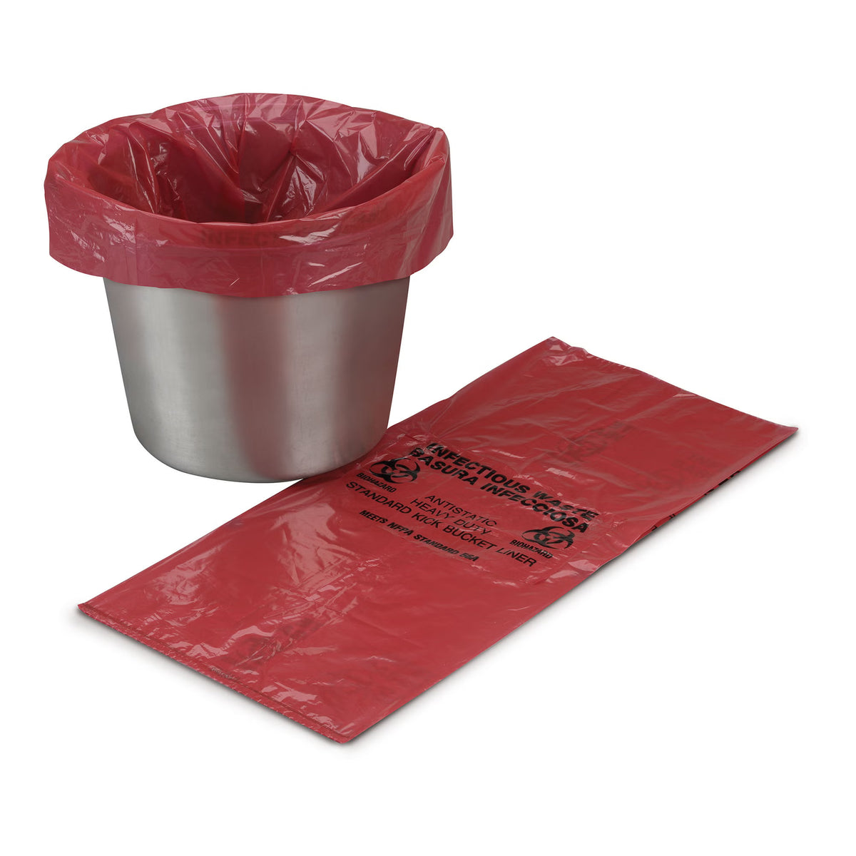 Mckesson Kick Bucket Waste Bag, 7 – 10 Gallon Capacity, 8 X 12 X 24 Inch, 500/Cs