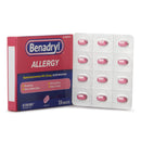 BENADRYL® DIPHENHYDRAMINE ALLERGY RELIEF, SOLD AS 24/CARTON J 50580022651