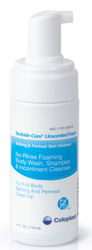 Coloplast Bedside-Care Foam Cleanser, Unscented, Shampoo and Body Wash, 4 ounces, 36/CS