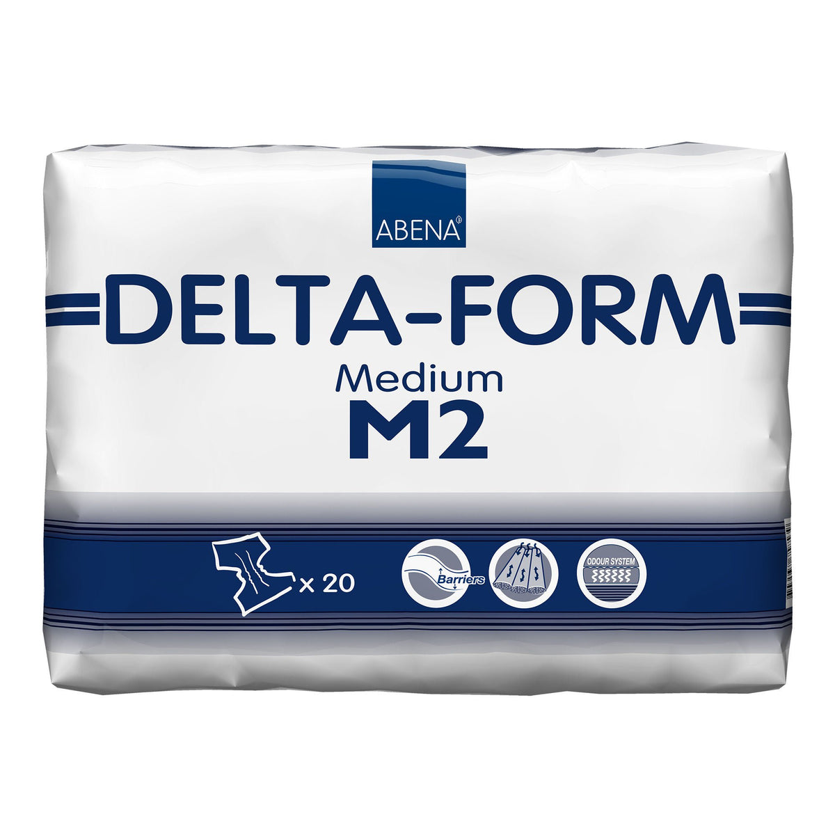 Abena® Delta-Form M2 Incontinence Brief, Medium, 20/Bg
