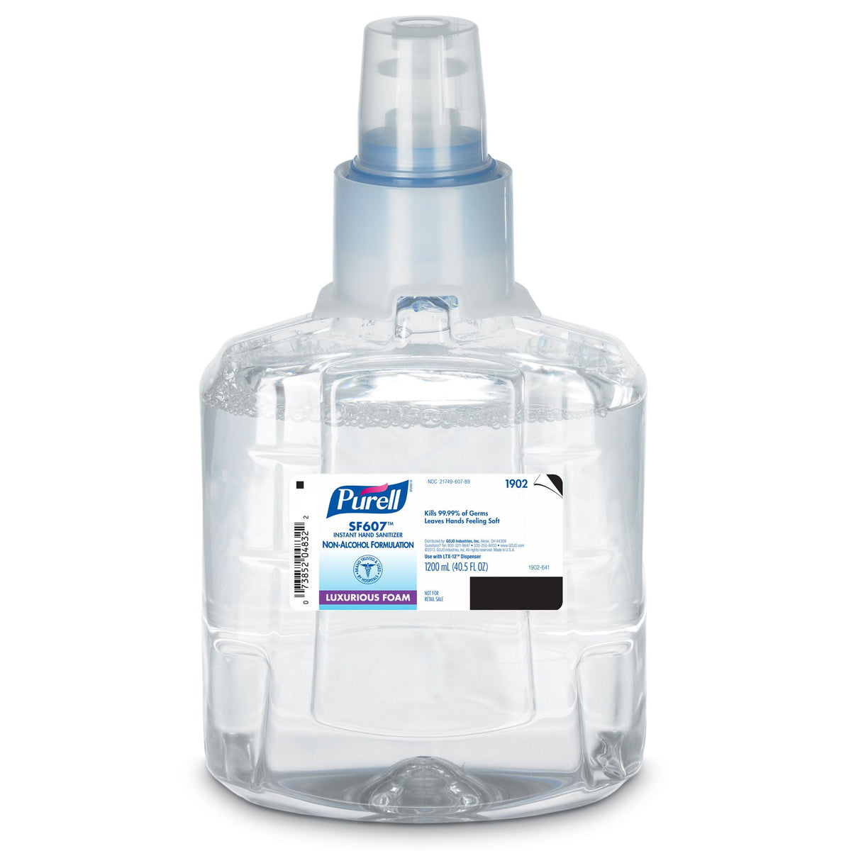 Purell® Sf607™ Bzk Hand Sanitizer Foam. 1,200 Ml Refill For Ltx™ Dispensers, 1/Ea