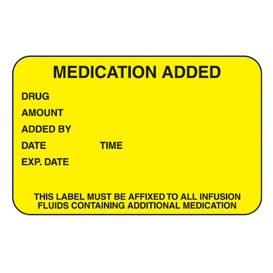 Indeed Medication Instruction Advisory Label, 1000/PK