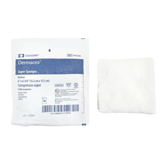 Dermacea™ Sterile Usp Type Vii Gauze Sponge, 6 X 6-3/4 Inch, 12-Ply, 48/Cs