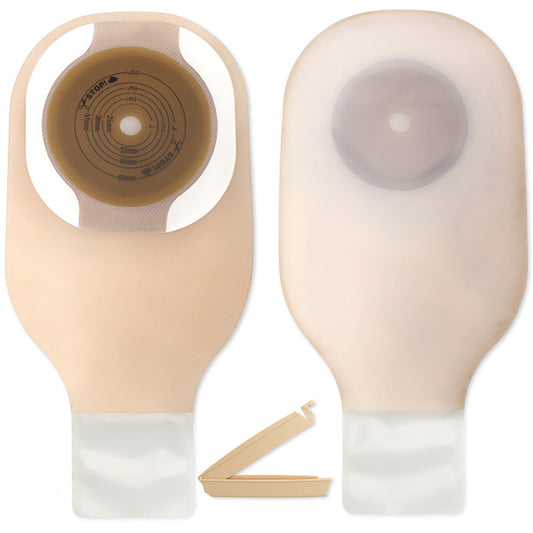 Premier™ Flextend™ One-Piece Transparent Colostomy Pouch, Cut to fit up to 64 mm, 10/BX