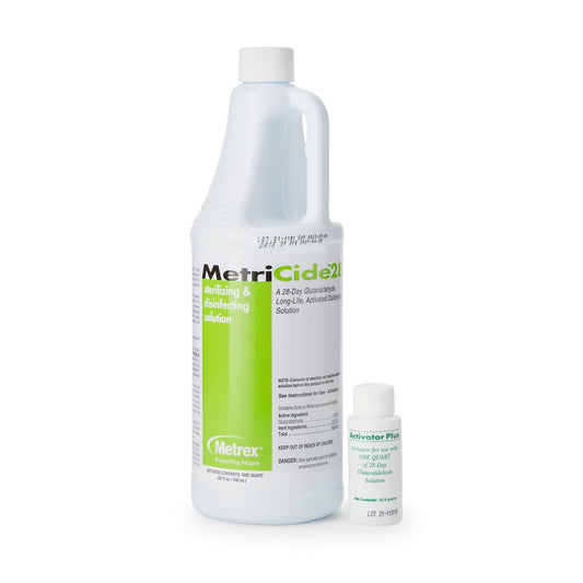Metricide® 28 Glutaraldehyde High Level Disinfectant, 32-Ounce Bottle, 16/Cs