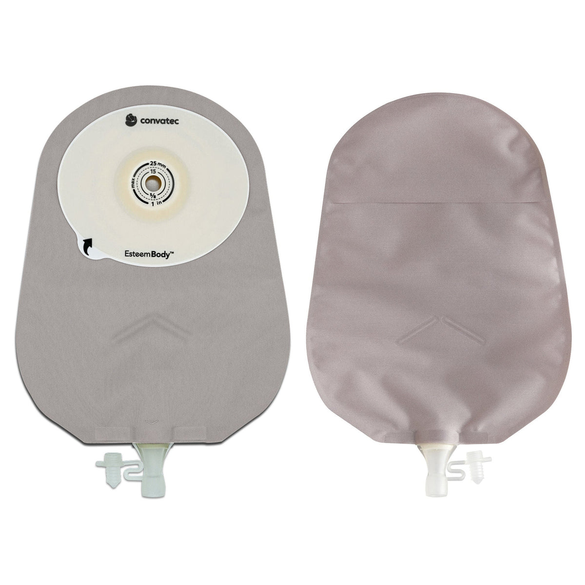 Esteem Body™ Soft Convex One-Piece Urostomy Pouch, Cut to Fit Stomas 10 – 35 mm, 10/BX