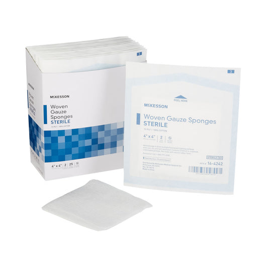 Mckesson Sterile Gauze Sponge, 4 X 4 Inch, 12-Ply, 600/Cs
