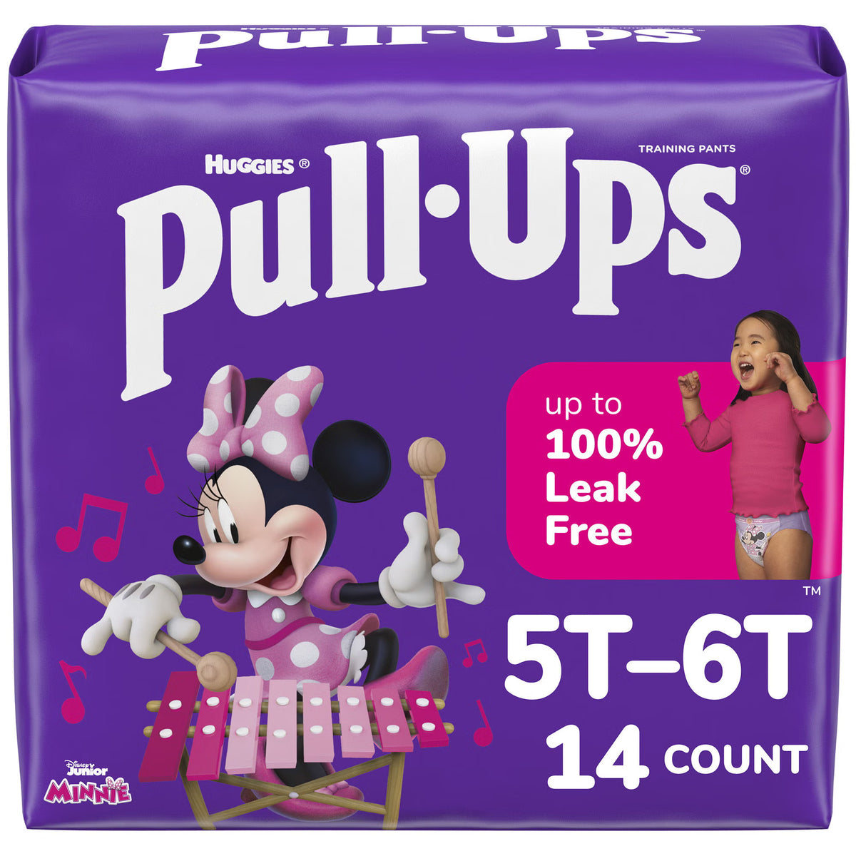 Huggies Pull-Ups® Learning Designs® for Girls Training Pants, Size 5T to 6T, 14/PK