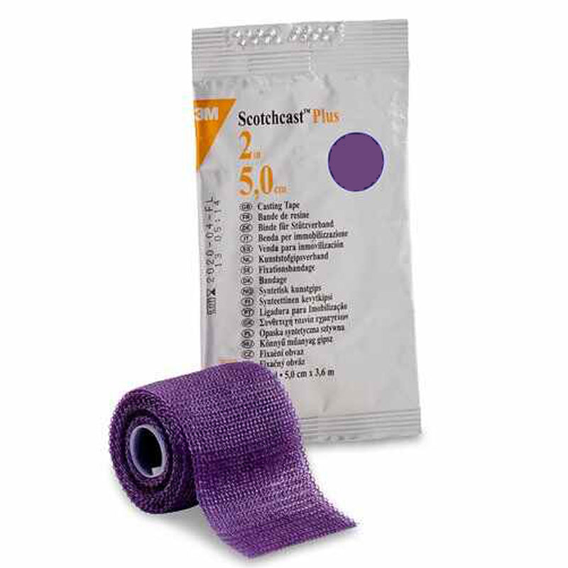 3M™ SCOTCHCAST™ PLUS PURPLE CAST TAPE, 2 INCH X 4 YARD, SOLD AS 10/CASE SOLVENTUM 82002U