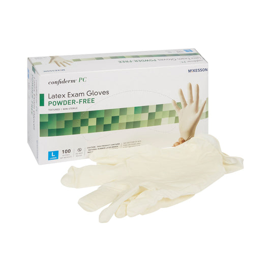 Mckesson Confiderm® Latex Exam Glove, Large, Ivory, 1000/Cs