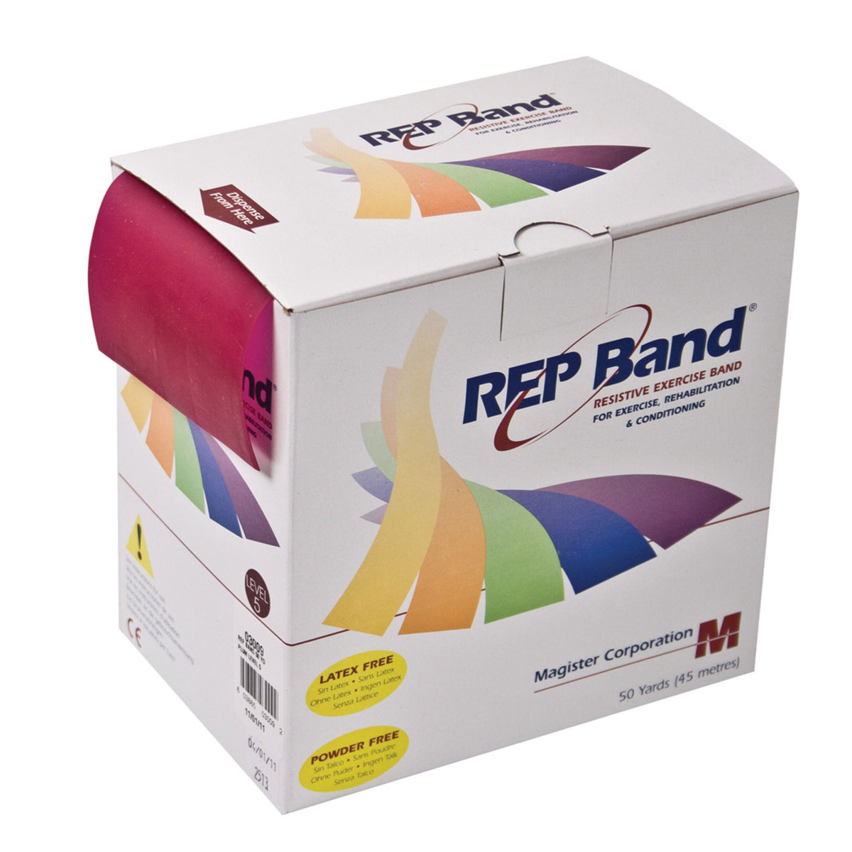 Theraband, Plum 50Ydsfabent, 1/Ea