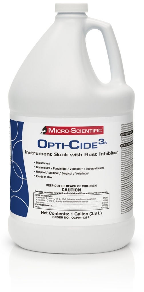 Cleaner, Instr Opti-Cide3 Disinf Rust Inhibitor 1Gal (4/Cs), 4/Cs