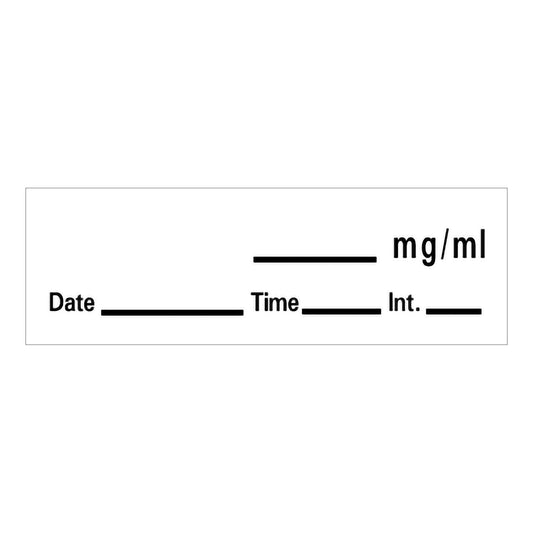 Barkley® Anesthesia Label With Date, Time And Initial, 1/Rl