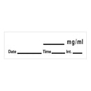 Barkley® Anesthesia Label with Date, Time and Initial, 1/RL