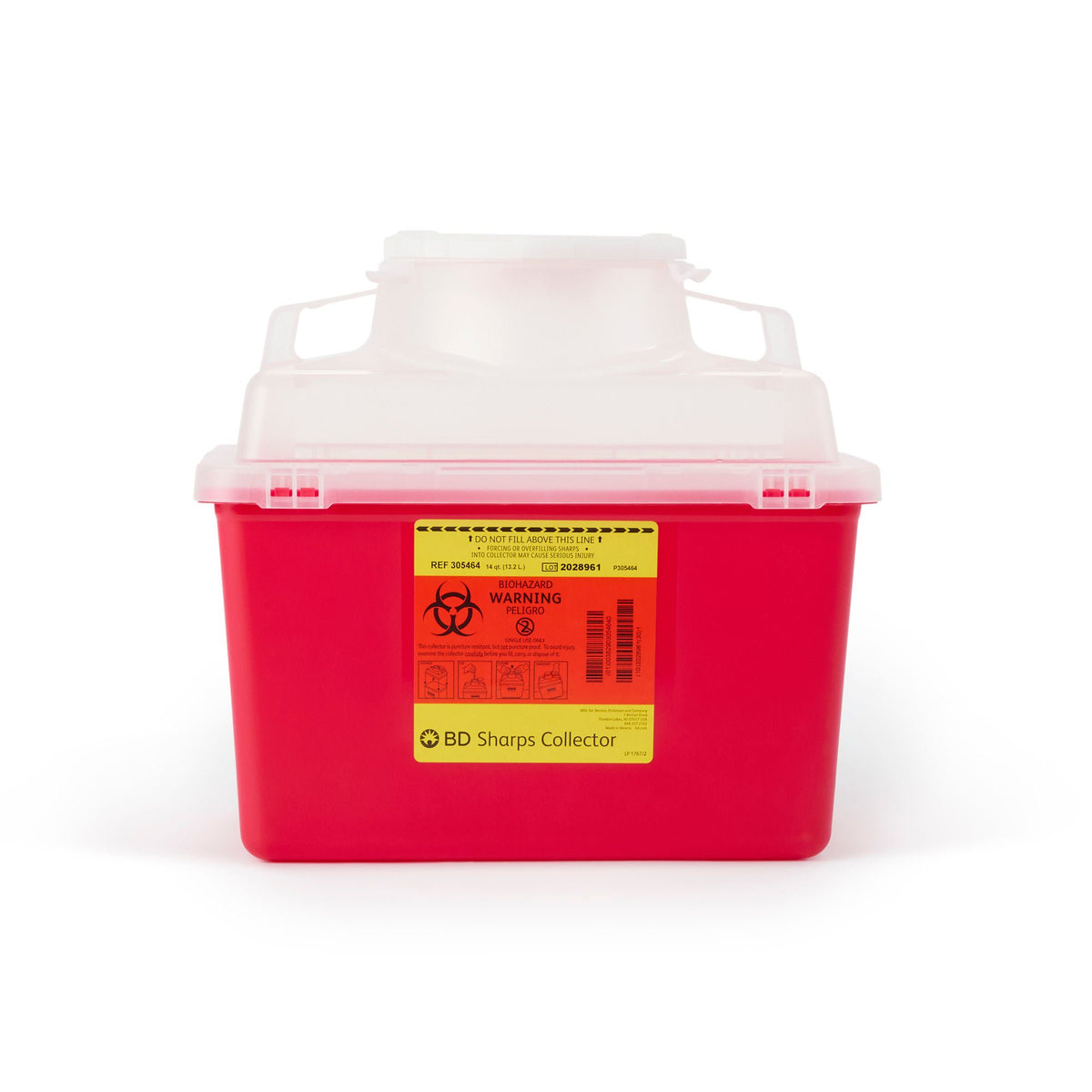 Bd Multi-Purpose Sharps Container, 3.5 Gallon, 11.5 X 12.8 X 8.8 Inch, 20/Cs