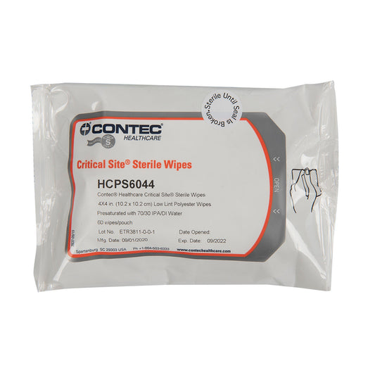 Contec® Critical Site® Isopropyl Alcohol Surface Disinfecting Wipes, 4/Bg