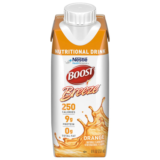 Boost Breeze® Orange Nutritional Drink, 8-ounce Carton, 24/CS