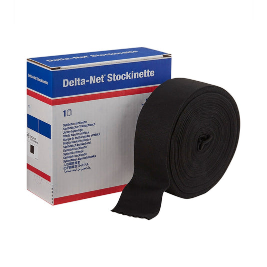 Delta-Net® Black Synthetic Compression Stockinette, 2 Inch X 25 Yard, 1/Rl