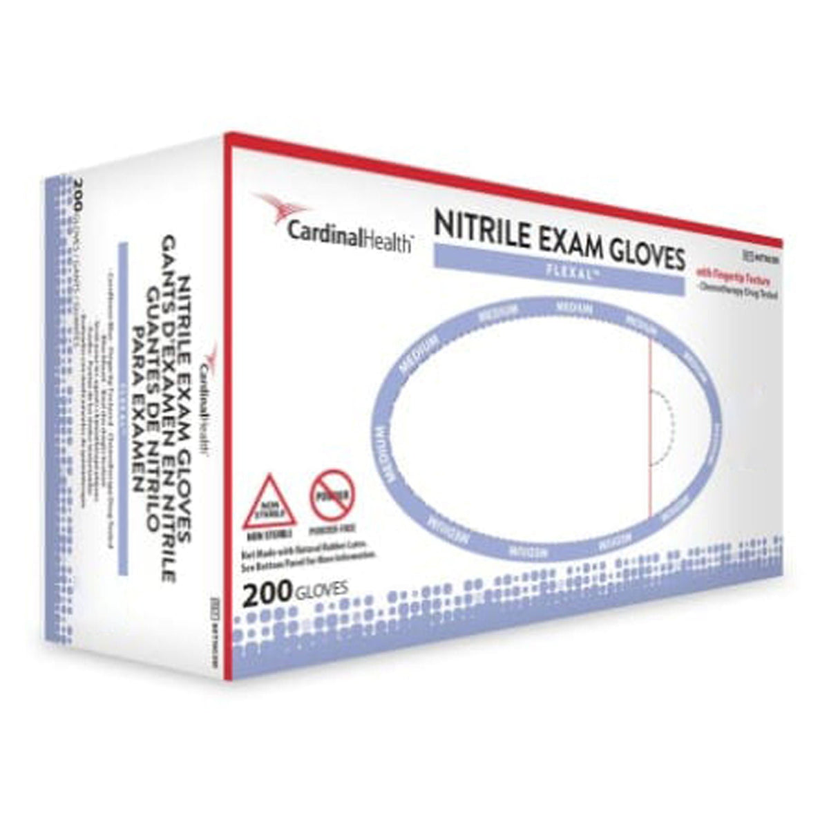 Flexal™ Nitrile Exam Glove, Small, Blue, 200/BX