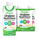 Orgain® Organic Nutrition™ Vanilla Nutritional Shake, 11-ounce carton, 12/CS