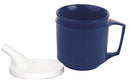 WEIGHTED CUP WITH TUBE LID, BLUE, 8 OZ CAPACITY, SOLD AS EACH KINSMAN 10000721