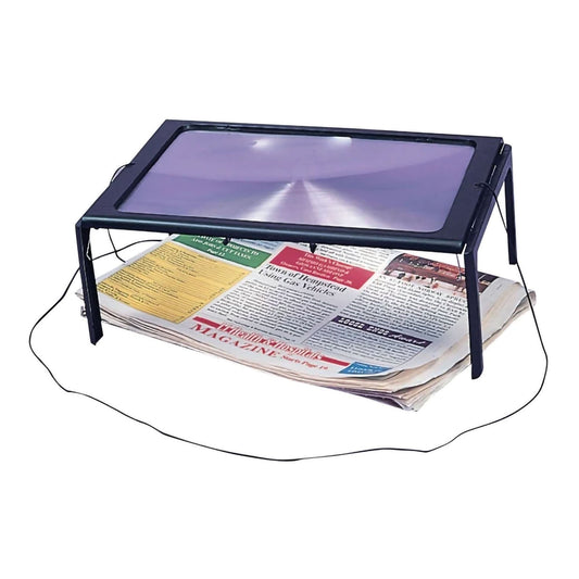 MAGNIFIER, PAGE SIZE W/LIGHT DLX, 1/EA