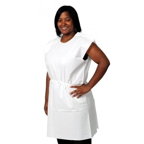 PRO ADVANTAGE® EXAM GOWN. EXAM GOWN, TISSUE/ POLY/ TISSUE, 30" X 42" , WHITE, TRADITIONAL FRONT/ BACK OPENING, 50/CS (110 CS/PLT) (020626). PA GOWN EX - BriteSources