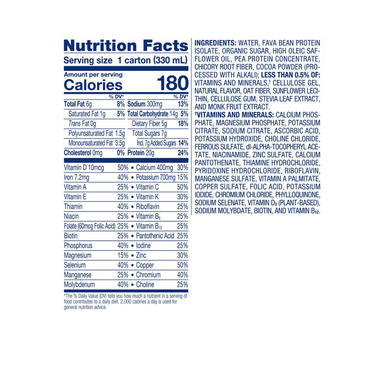 Ensure® Plant Based Protein Nutrition Shake, Chocolate, 11-ounce carton, 4/PK