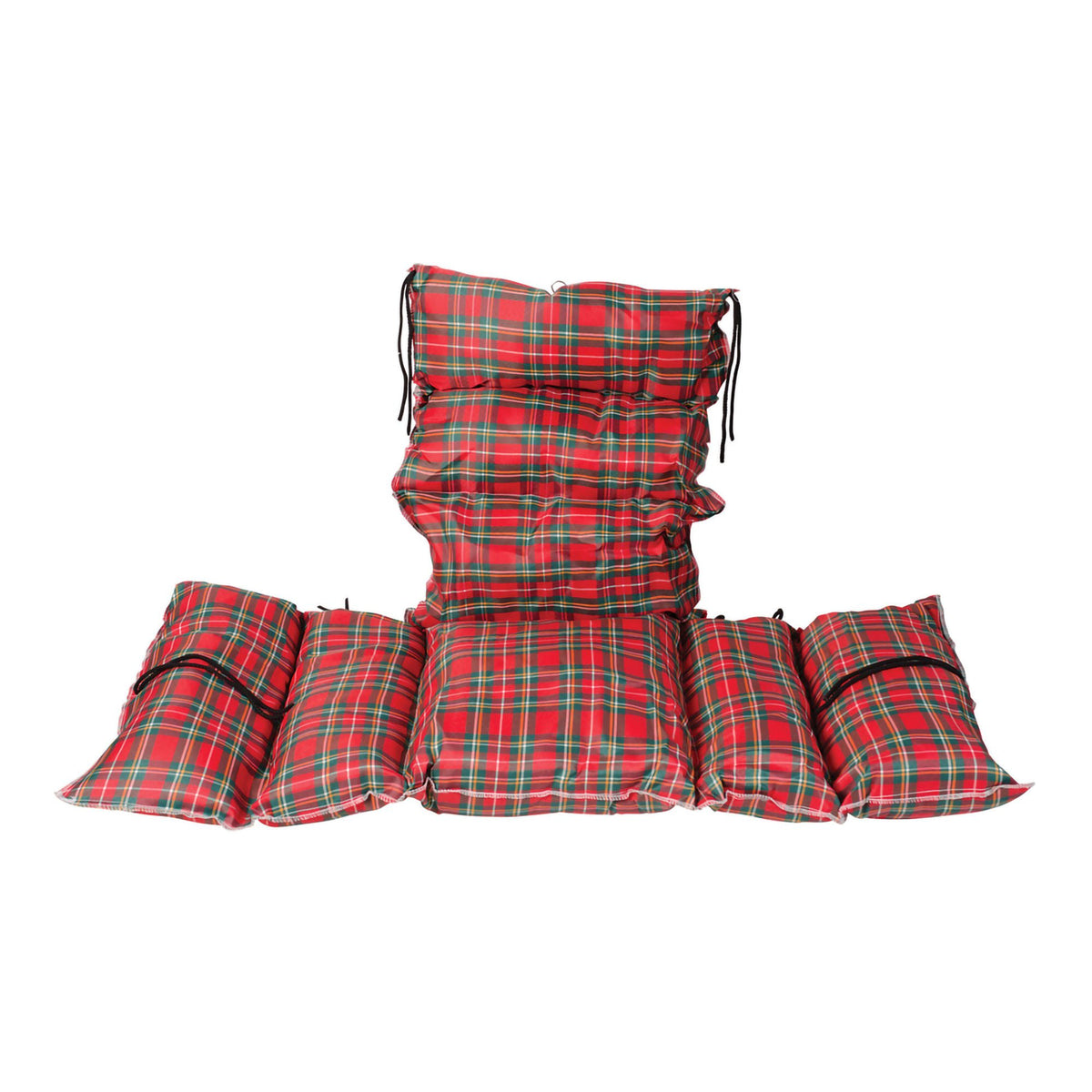 Dmi® Comfort Wheelchair Cushion, Plaid, 1/Ea