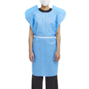 MCKESSON PATIENT EXAM GOWN, ONE SIZE FITS MOST, BLUE, SOLD AS 50/CASE MCKESSON 18-831
