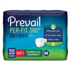 Prevail® Per-Fit 360°™ Daily Briefs, Maximum Plus, Size 1, 80/CS