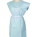 APEX™ PATIENT EXAM GOWN, MEDIUM/LARGE, BLUE, SOLD AS 50/CASE GRAHAM 44507