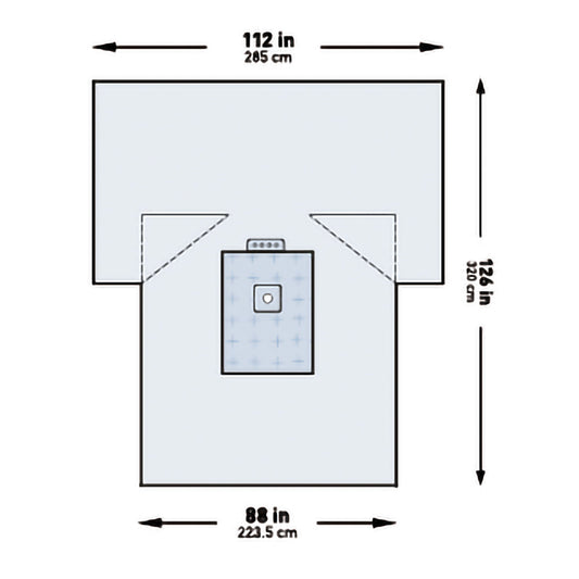 Mckesson Sterile Heavy-Duty Lower Extremity Drape, 114 X 88 X 126 Inch, 1/Pk