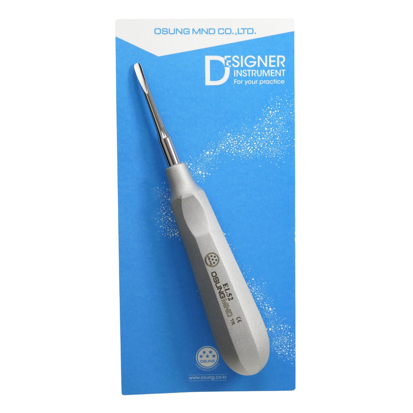 3.5mm Osung EL52 Dental Elevator curved backward - Osung USA