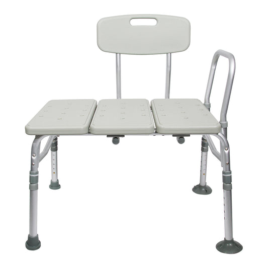 McKesson Aluminum Transfer Bench with Reversible Back, 1/EA