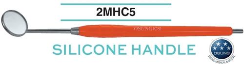 Mouth Mirror, Autoclavable Handle, Cone Socket, Red, D-Mhc-05 - Osung USA