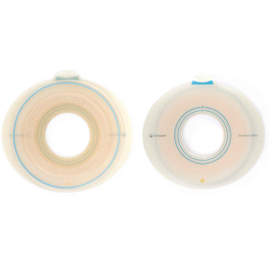 SenSura® Mio Flex Ostomy Barrier, 50 mm Stoma Opening, Yellow Color Match, 5/BX
