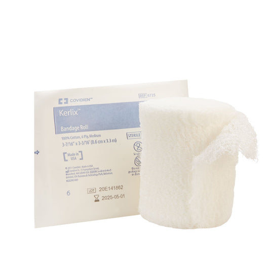Kerlix™ Sterile Fluff Bandage Roll, 3-4/10 Inch X 3-6/10 Yard, Six-Ply, 96/Cs