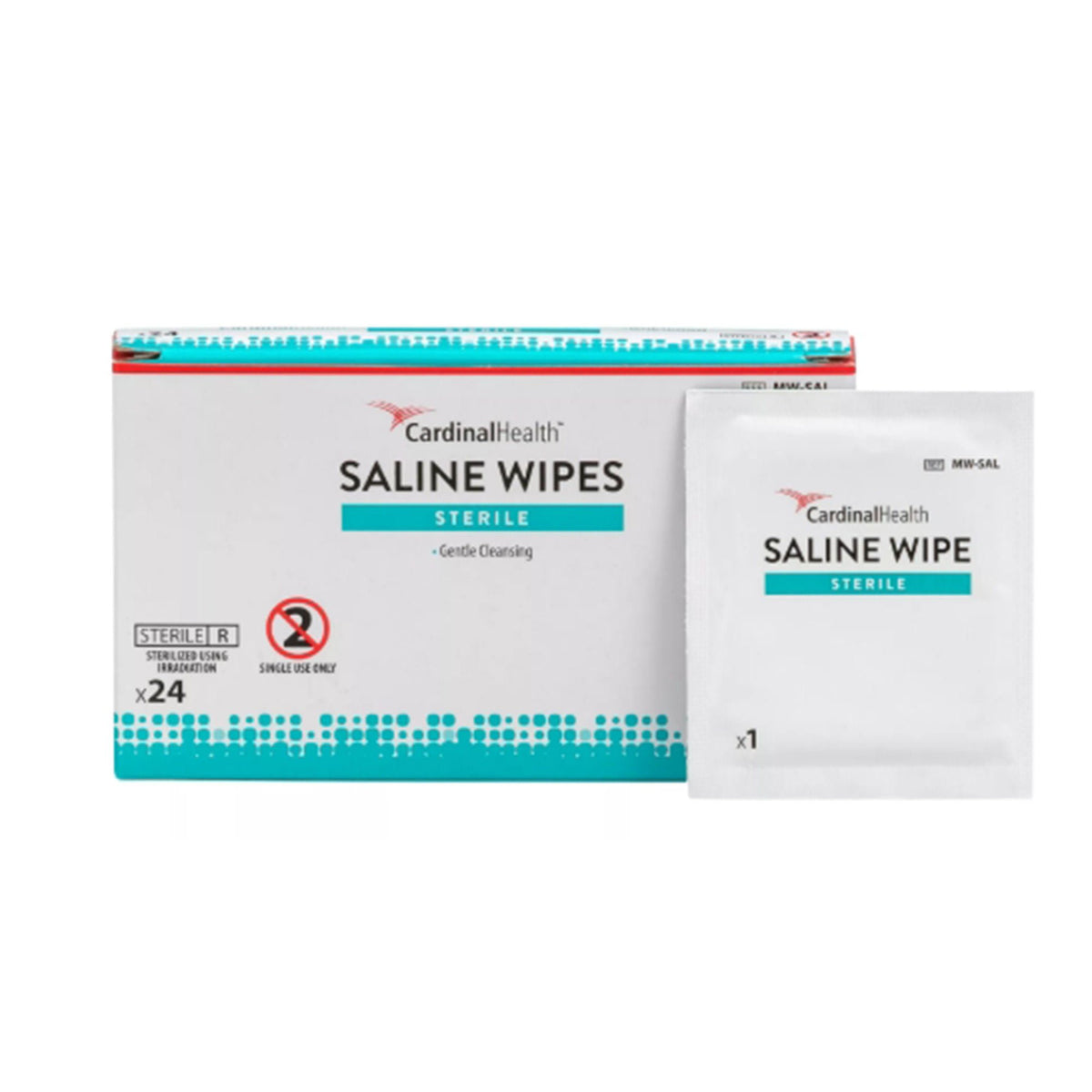 WIPE, SKIN PREP SALINE STR 9CMX9CM (24/BX 100BX/CS), 2400/CS