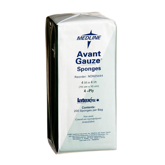 Avant Gauze® Nonwoven Sponge, 4 X 4 Inch, 4-Ply, 2000/Cs