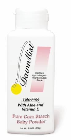 DAWNMIST® PURE CORN STARCH BABY POWDER, 3.5 OZ., SOLD AS 48/CASE DONOVAN BP35C