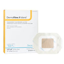 DermaView II™ Island Transparent Film Dressing with Pad, 3.5 x 4 Inch, 25/BX