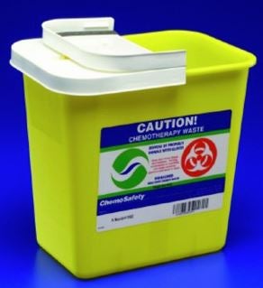 SharpSafety™ Chemotherapy Waste Container, 12 Gallon, 18¾ x 12¾ x 18¼ Inch, 1/EA