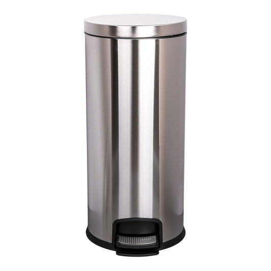 McKesson Trash Can, Stainless Steel, Round, 8 Gallons, 12 x 26.77 Inch, 1/EA
