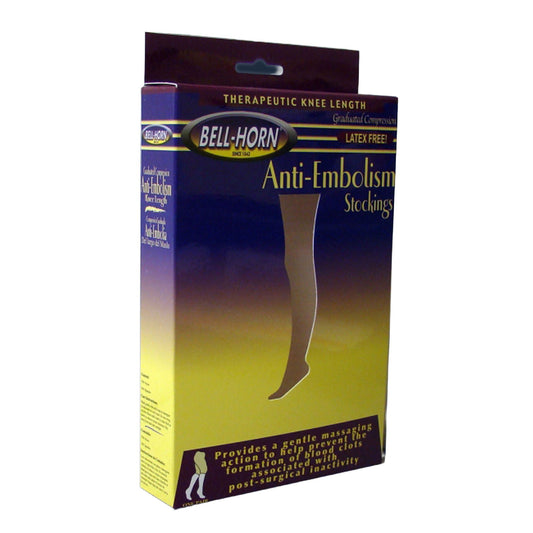 Bell-Horn® Knee Length Anti-Embolism Stockings, Medium, Black, 1/Pr