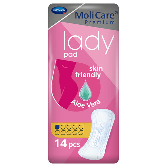 Molicare® Premium Lady 1 Drop Absorbency Bladder Control Pads, 168/Cs
