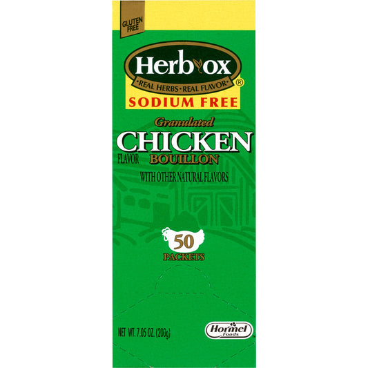 Herb-Ox® Chicken Bouillon Sodium Free Instant Broth, 300/CS