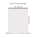 Cardinal Health™ Sterile Towel Drape, 18 x 24 Inch, 1/CS