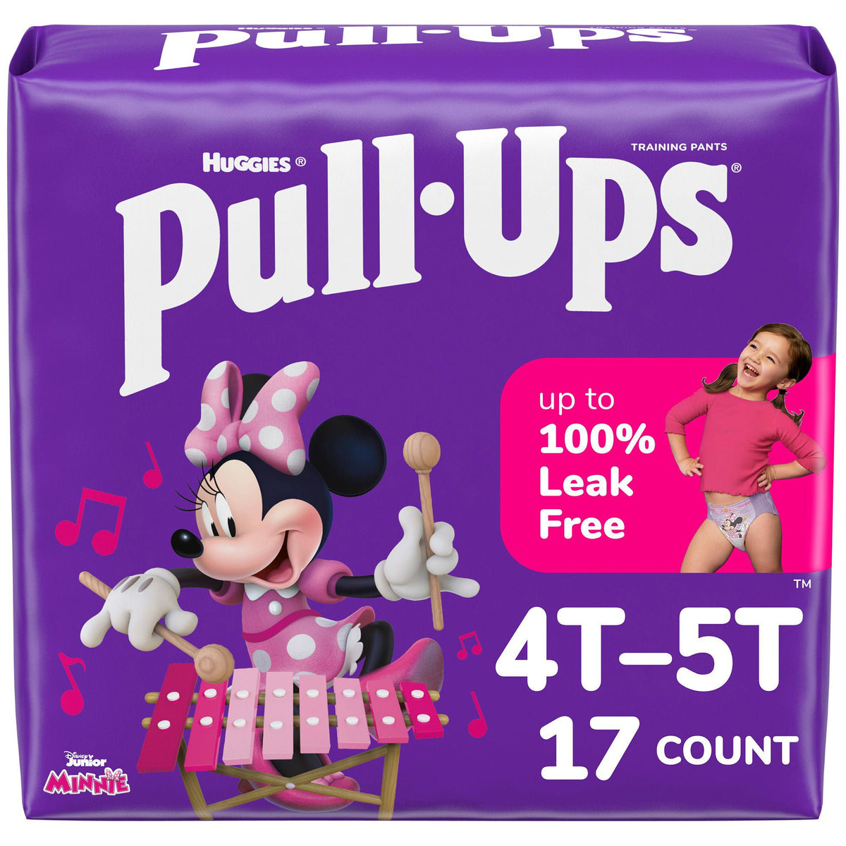 Pull-Ups® Learning Designs® for Girls Training Pants, 4T to 5T, 68/CS